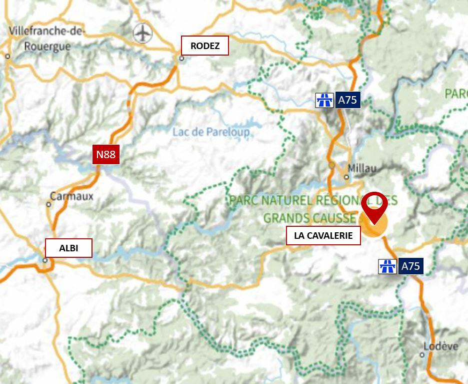 Entrepôt La Cavalerie 150m² Location entrepôt La Cavalerie Aveyron OLLOG2311866 1